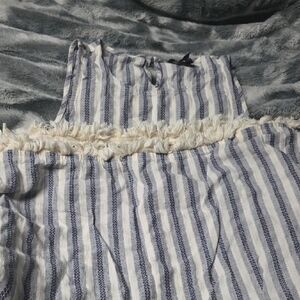 MSK Blue and White Striped Dress XL